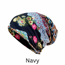 Load image into Gallery viewer, Ultra Soft Slouchy Floral Beanie Hat Chemotherapy Hat | Warrior Sisters