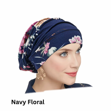 Load image into Gallery viewer, Ultra-soft Pleated Chemo Beanie Chemotherapy Hat | Warrior Sisters