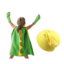 Load image into Gallery viewer, Children Cancer Dinosaur Cape and Beanie Hat Set Cancer Gift