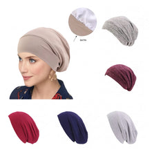 Load image into Gallery viewer, Lightweight Satin Lined Chemo Beanie Slouchy Hat | Warrior Sisters