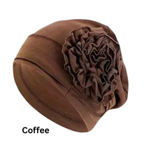 Load image into Gallery viewer, Single Flower Adorned Chemo Turban Chemotherapy Hat | Warrior Sisters