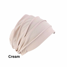 Load image into Gallery viewer, Ultra-soft Pleated Chemo Beanie Chemotherapy Hat | Warrior Sisters