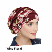 Load image into Gallery viewer, Ultra-soft Pleated Chemo Beanie Chemotherapy Hat | Warrior Sisters