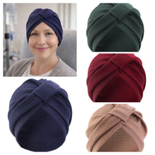 Load image into Gallery viewer, Breathable Waffle Knit Summer Chemo Turban Chemotherapy Hat | Warrior Sisters