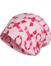 Load image into Gallery viewer, Breast Cancer Slouchy Beanie Breast Cancer Awareness Beanie Hat Chemo Beanie