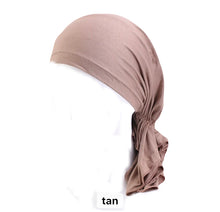 Load image into Gallery viewer, tan bamboo chemo turban