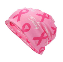 Load image into Gallery viewer, Breast Cancer Slouchy Beanie Breast Cancer Awareness Beanie Hat Chemo Beanie
