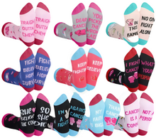 Load image into Gallery viewer, Inspirational Socks for Cancer Warriors