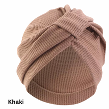 Load image into Gallery viewer, Breathable Waffle Knit Summer Chemo Turban Chemotherapy Hat | Warrior Sisters