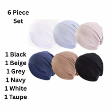 Load image into Gallery viewer, Simple Lightweight Chemo Beanie 3 or 6 Piece Set | Warrior Sisters