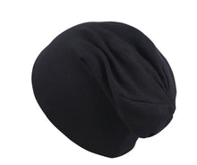 Load image into Gallery viewer, black children chemo beanie
