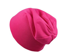 Load image into Gallery viewer, pink children chemo beanie