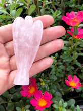 Load image into Gallery viewer, Rose quartz pocket angel