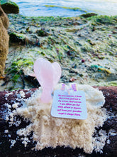 Load image into Gallery viewer, Rose quartz pocket angel