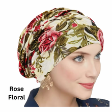 Load image into Gallery viewer, Ultra-soft Pleated Chemo Beanie Chemotherapy Hat | Warrior Sisters