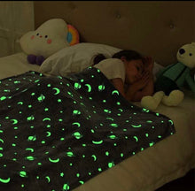 Load image into Gallery viewer, kids glow in the dark blanket