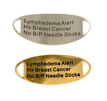 Load image into Gallery viewer, Breast Cancer Lymphedema Medical Alert Bracelet | Warrior Sisters