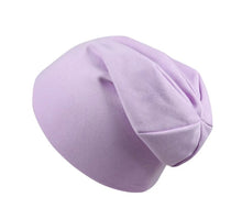 Load image into Gallery viewer, lilac children chemo beanie