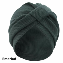 Load image into Gallery viewer, Breathable Waffle Knit Summer Chemo Turban Chemotherapy Hat | Warrior Sisters