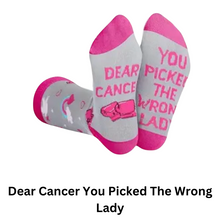 Load image into Gallery viewer, Inspirational Socks for Cancer Warriors