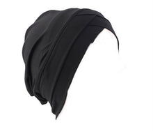 Load image into Gallery viewer, black cross chemo beanie