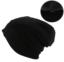 Load image into Gallery viewer, Simple Lightweight Satin Lined Chemo Beanie Sleep Set | Warrior Sisters