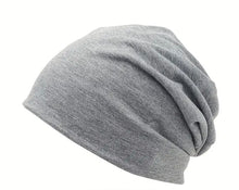 Load image into Gallery viewer, gray chemo beanie