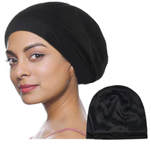 Load image into Gallery viewer, Simple Lightweight Satin Lined Chemo Beanie Sleep Set | Warrior Sisters
