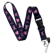 Load image into Gallery viewer, breast cancer lanyard
