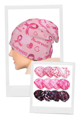 breast cancer awareness beanie hat