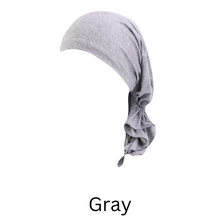 Load image into Gallery viewer, gray bamboo chemo turban
