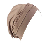 Load image into Gallery viewer, khaki cross chemo beanie