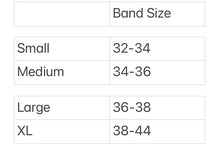 Load image into Gallery viewer, Mastectomy Bralette size chart