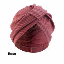 Load image into Gallery viewer, Breathable Waffle Knit Summer  Chemo Turban Chemotherapy Hat  | Warrior Sisters
