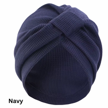 Load image into Gallery viewer, Breathable Waffle Knit Summer  Chemo Turban Chemotherapy Hat  | Warrior Sisters
