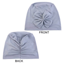 Load image into Gallery viewer, Bow Adorned Chemo Turban Chemotherapy Hat  | Warrior Sisters
