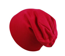 Load image into Gallery viewer, red children chemo beanie
