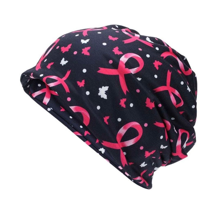 Breast Cancer Slouchy Beanie Breast Cancer Awareness Beanie Hat Chemo Beanie