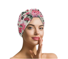 Load image into Gallery viewer, Pink Floral Chemo Beanie
