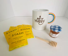 Load image into Gallery viewer, happy mug tea honey
