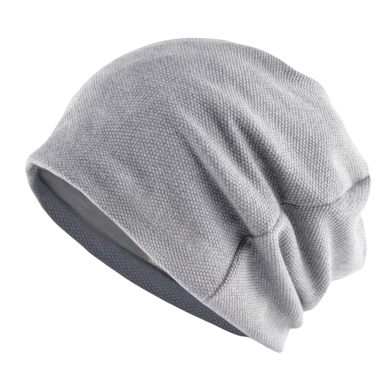 Brushed Satin Lined Ultra Soft Chemo Beanie Slouchy Hat | Warrior