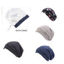 Load image into Gallery viewer, satin Lined Chemo Beanie
