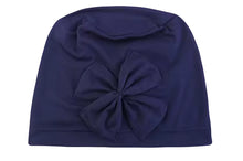 Load image into Gallery viewer, Bow Adorned Chemo Turban Chemotherapy Hat  | Warrior Sisters
