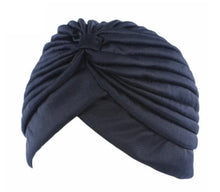 Load image into Gallery viewer, navy breathable turban

