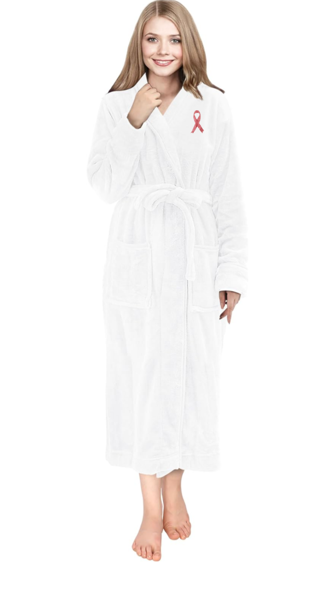 Hospital Robe Cancer Breast Cancer Awareness Comfort Robe | Warrior Sisters