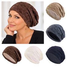 Load image into Gallery viewer, Ultra-Soft Crinkle Wave Double-Layer Chemo Beanie | Warrior Sisters
