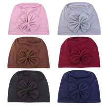 Load image into Gallery viewer, Bow Adorned Chemo Turban Chemotherapy Hat  | Warrior Sisters
