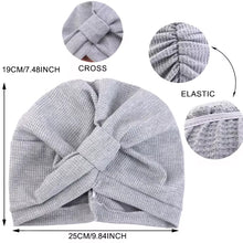 Load image into Gallery viewer, Breathable Waffle Knit Summer  Chemo Turban Chemotherapy Hat  | Warrior Sisters
