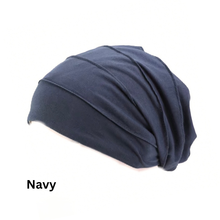 Load image into Gallery viewer, Ultra-soft Pleated Chemo Beanie Chemotherapy Hat | Warrior Sisters
