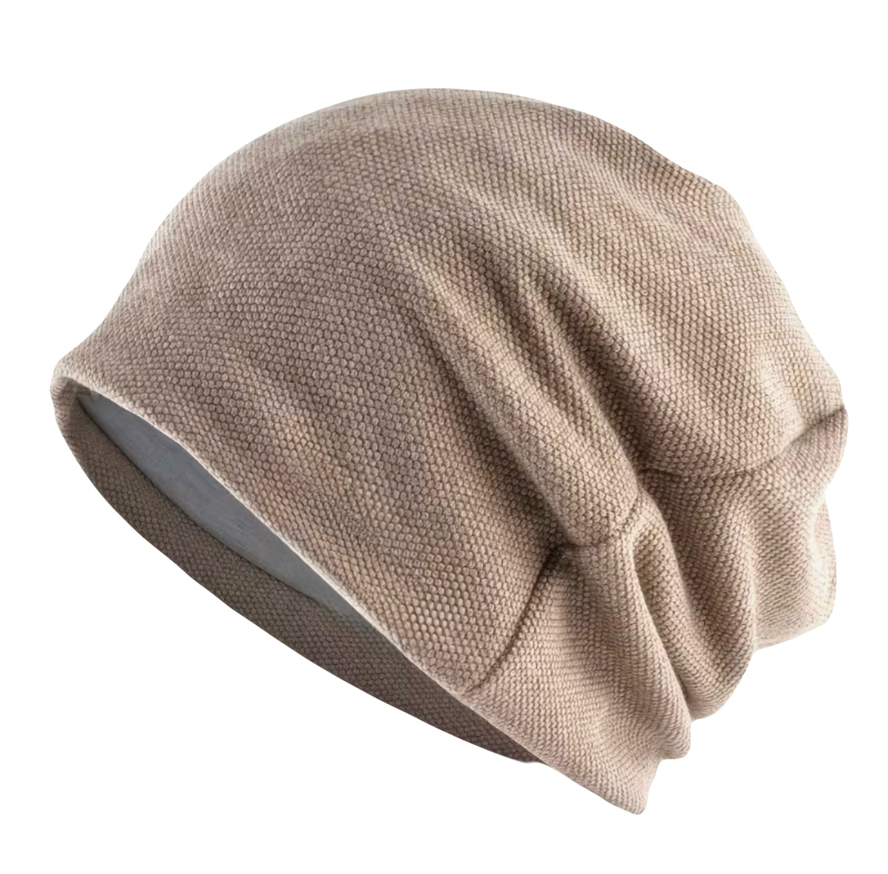 Brushed Satin Lined Ultra Soft Chemo Beanie Slouchy Hat | Warrior